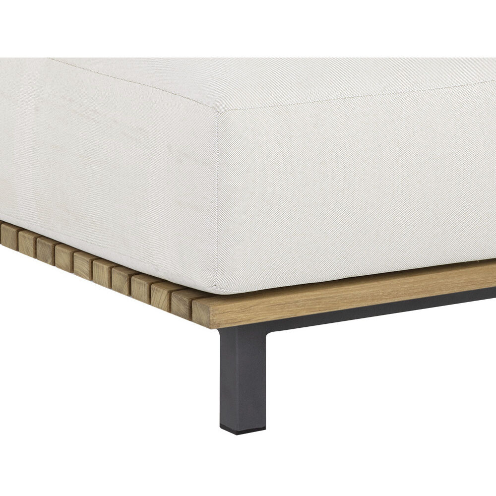 Geneve Palazzo Cream Outdoor Modular Armless Chair